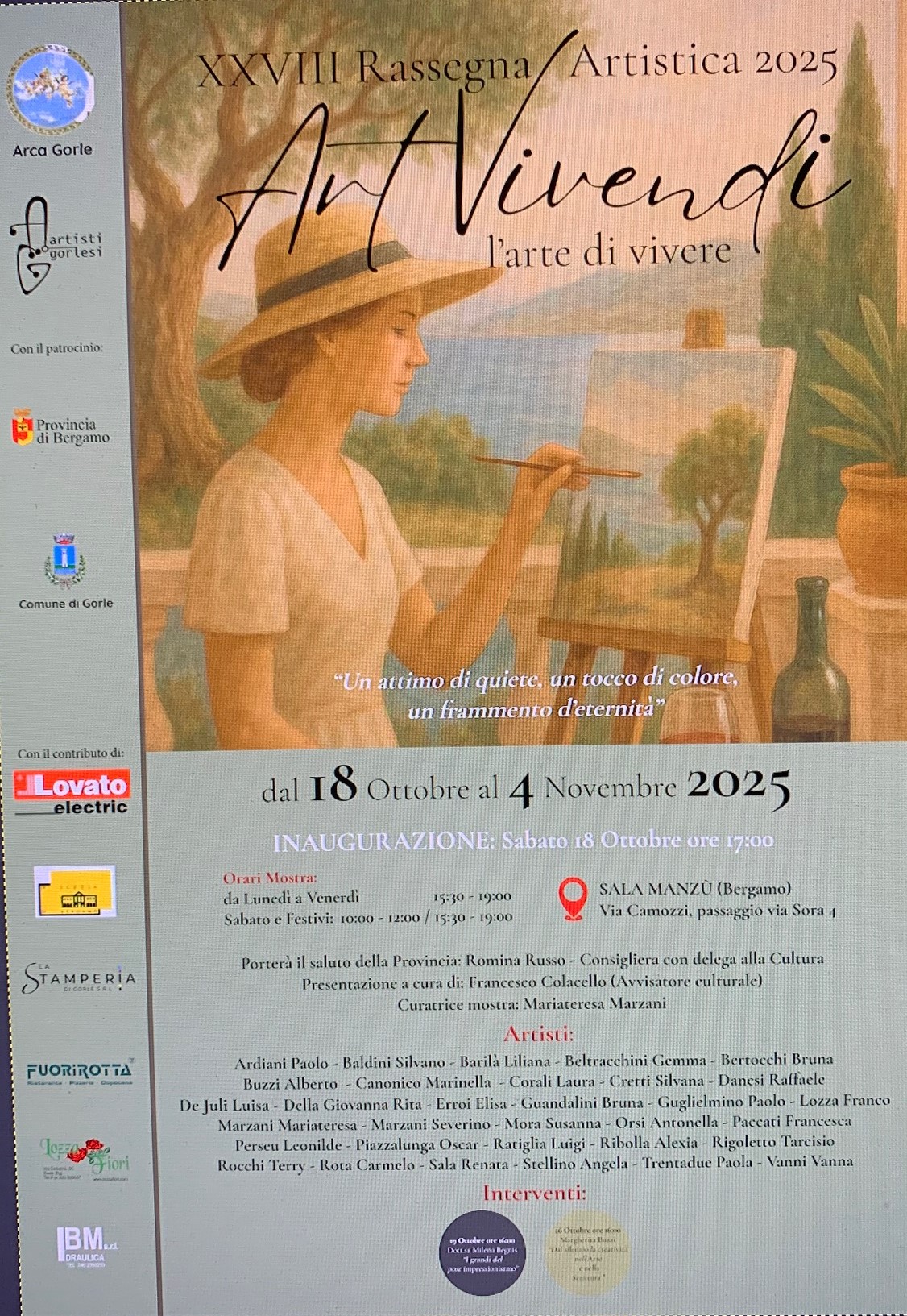 mostra sala manzù gorle 